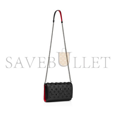 CHRISTIAN LOUBOUTIN PALOMA CLUTCH GRAINED CALF LEATHER AND SPIKES 1175018B253 (23*14.5*5cm)